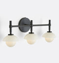 Alabaster Shade Greenwich Triple Wall Sconce-Jecanoli