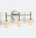 Alabaster Shade Greenwich Triple Wall Sconce-Jecanoli