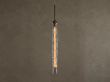 Colleena Hammered Glass Pendant