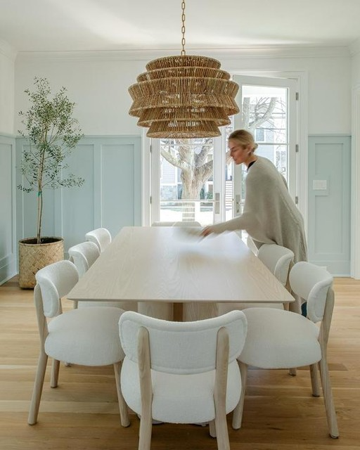 Antigua Drum Rattan Chandelier-Chandelier-Jecanoli