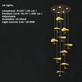 Jenissa Vintage Crystal Staircase Chandelier High Ceiling Luxury Lighting - 3 - LightGoldWarm LightJecanoli