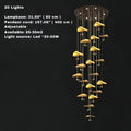 Jenissa Vintage Crystal Staircase Chandelier High Ceiling Luxury Lighting - 3 - LightGoldWarm LightJecanoli