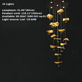 Jenissa Vintage Crystal Staircase Chandelier High Ceiling Luxury Lighting - 3 - LightGoldWarm LightJecanoli