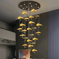 Jenissa Vintage Crystal Staircase Chandelier High Ceiling Luxury Lighting - 20 - LIghtGoldWarm LightJecanoli