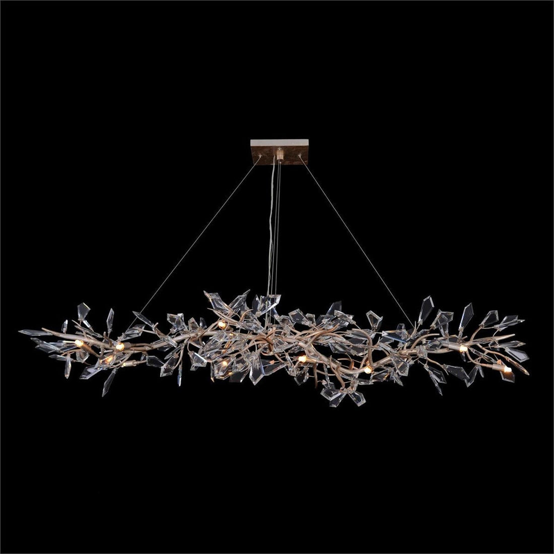 Kotta Fourteen - Light Cut - Crystal Oblong Chandelier - Jecanoli