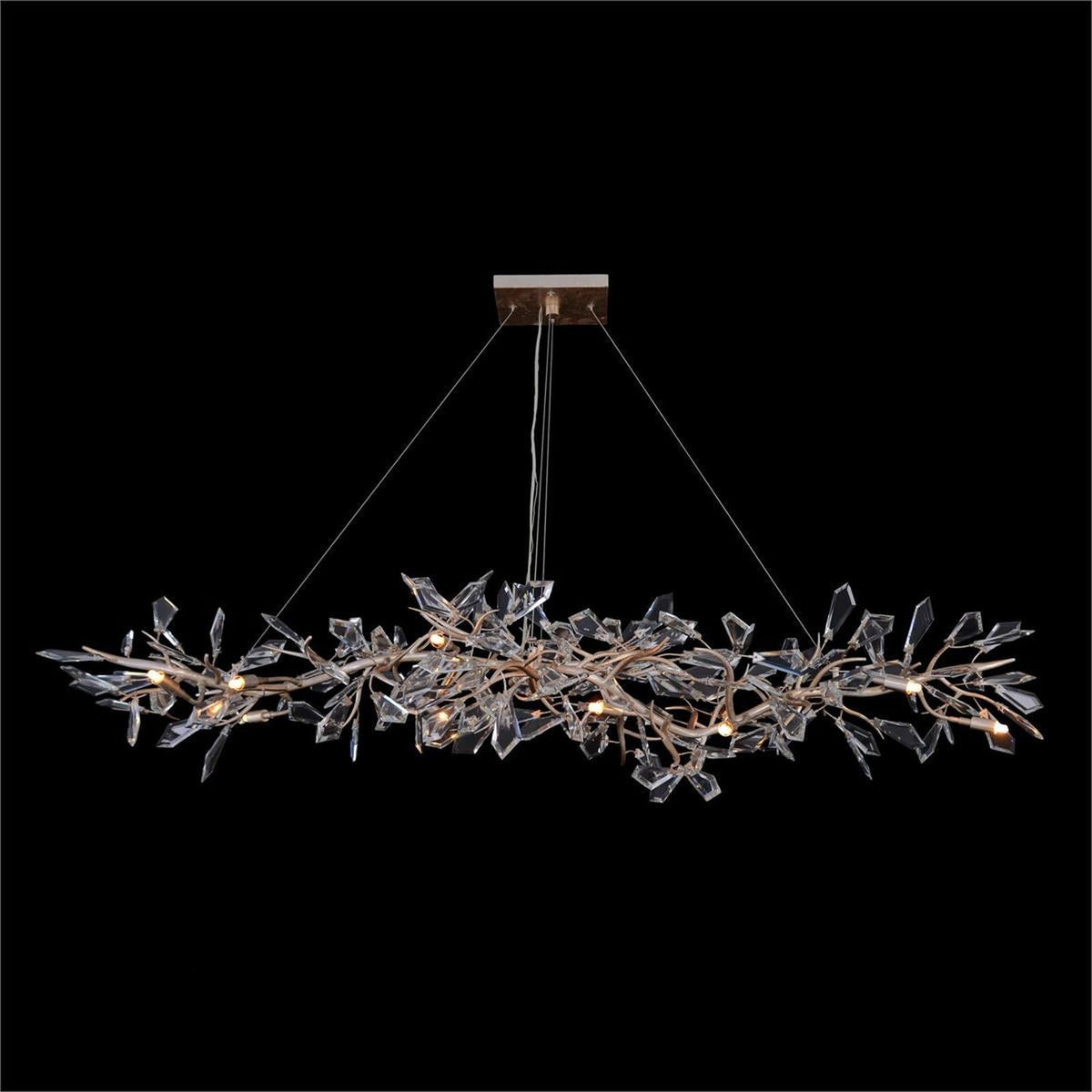 Kotta Fourteen - Light Cut - Crystal Oblong Chandelier - Jecanoli