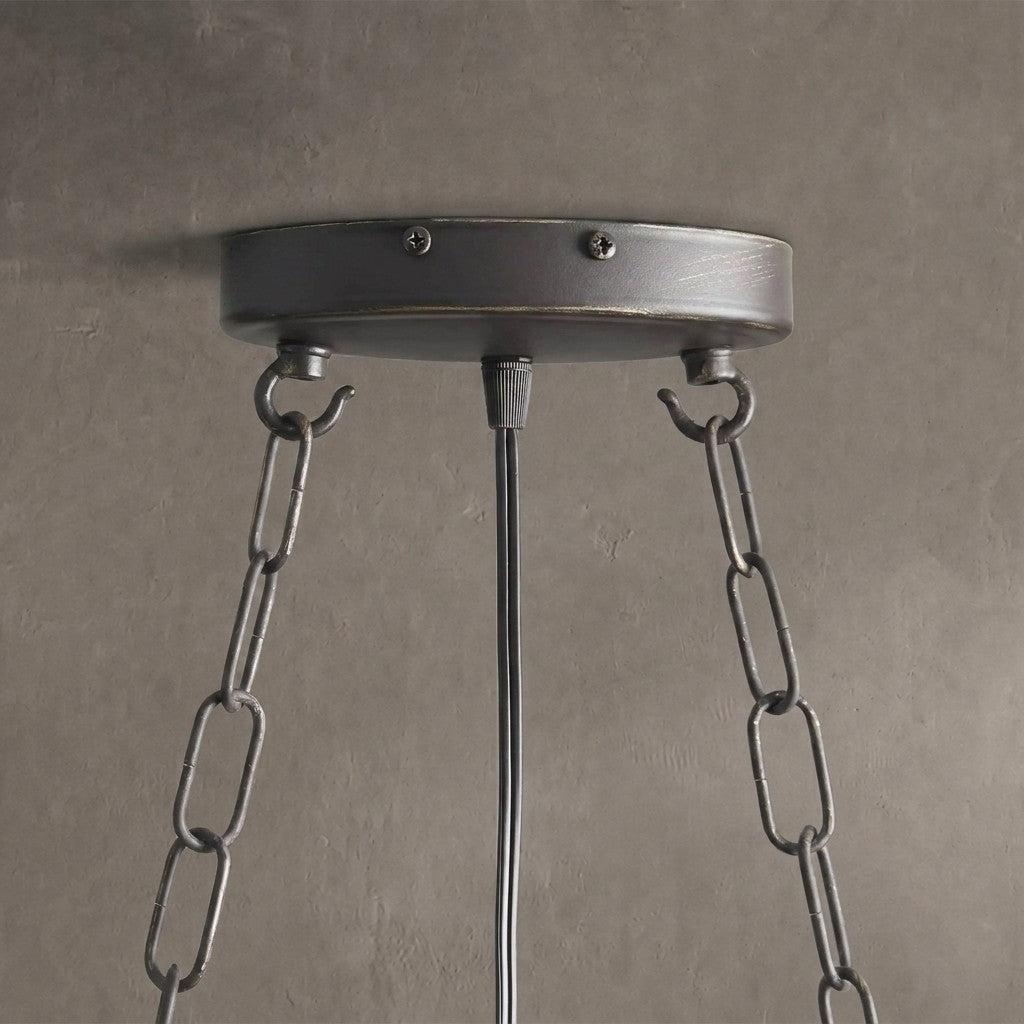 La Cage Rectangular Chandelier 7 Light