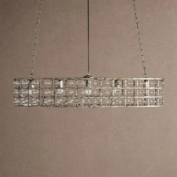 La Caged 5-Light Oval Chandelier - Silver ClayBlushlighting