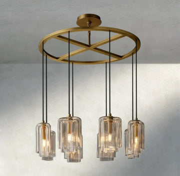 Lacour Clear Glass Round Chandelier