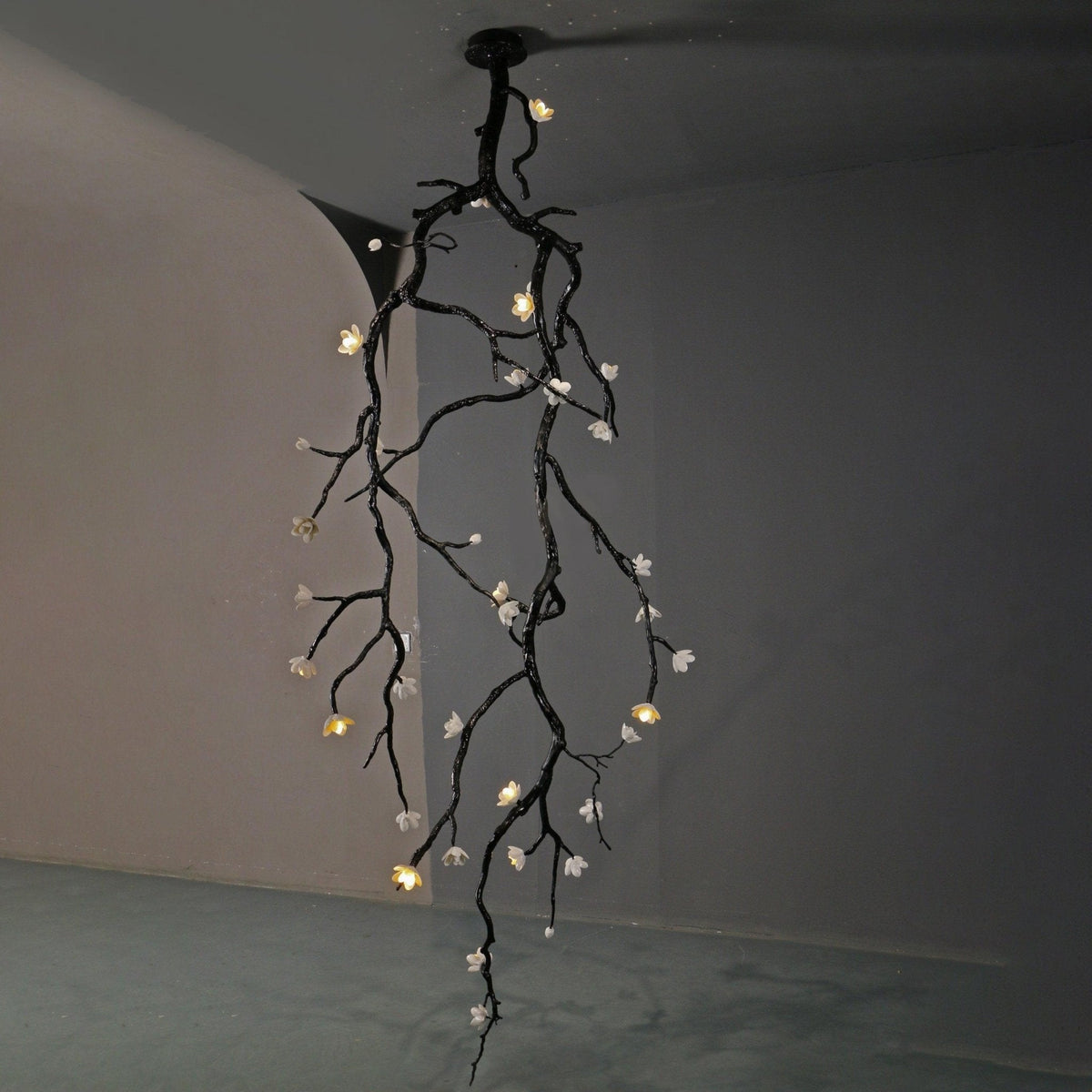 Large Long Branch Flower Chandelier-Jecanoli
