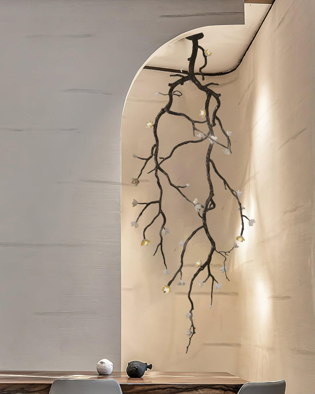 Large Long Branch Flower Chandelier-Jecanoli