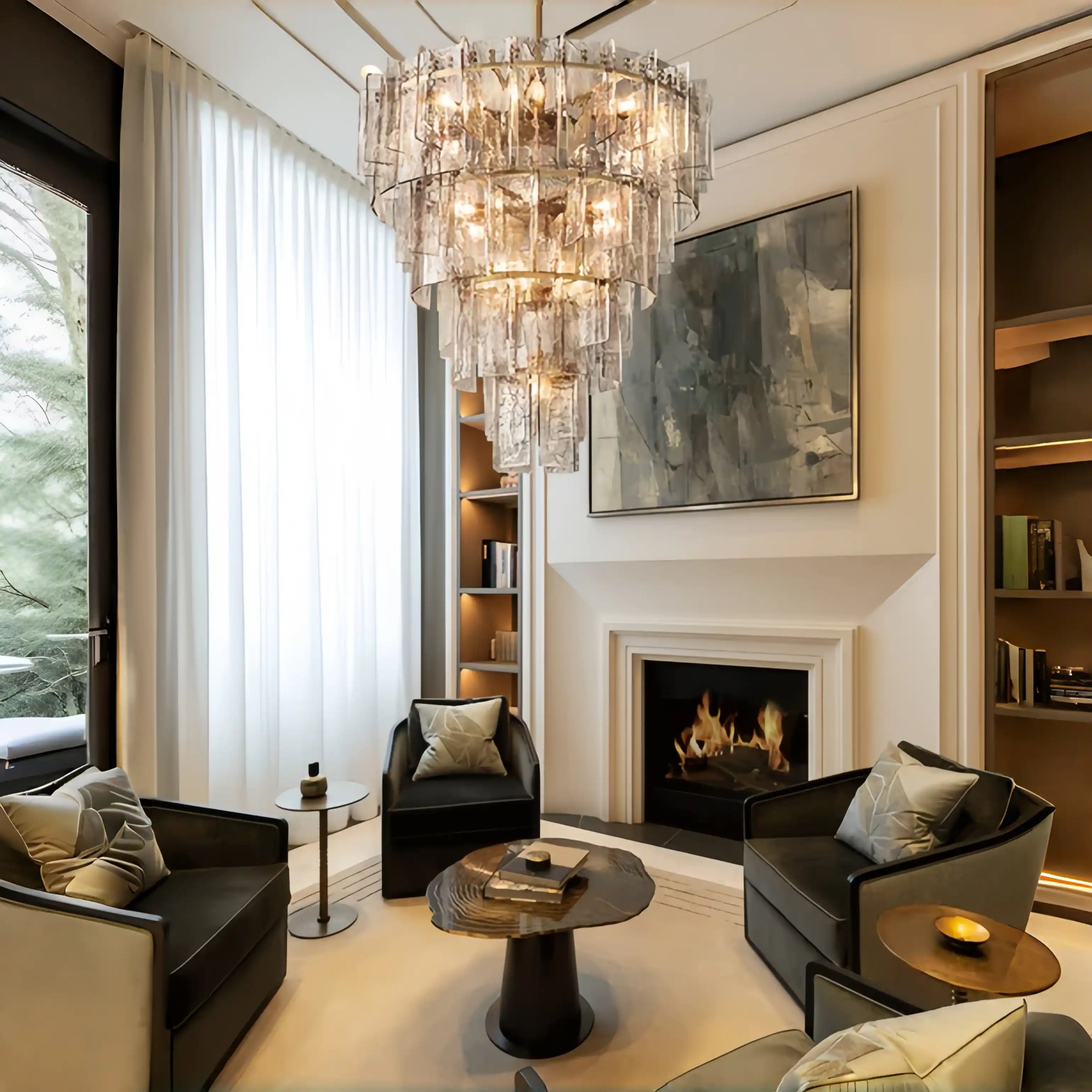 Loxel Tiered Round Chandelier