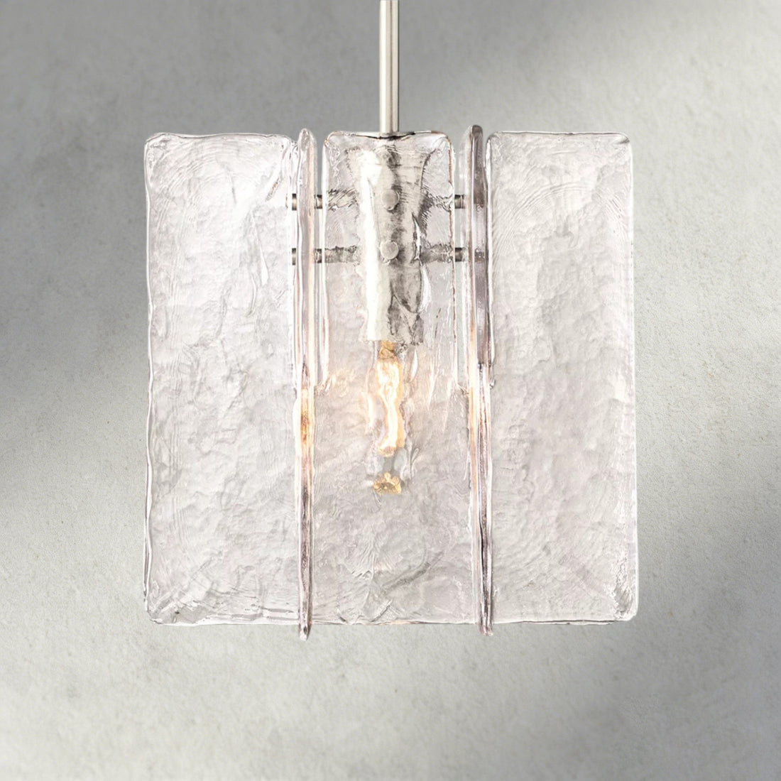Lattice Clear Glass Pendant-Pendant Light-Jecanoli