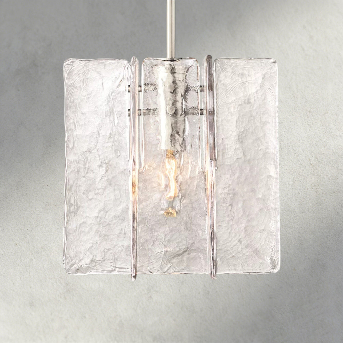 Lattice Clear Glass Pendant-Pendant Light-Jecanoli