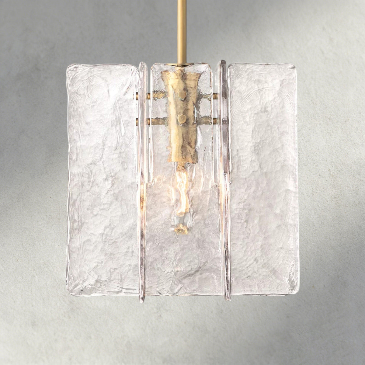 Lattice Clear Glass Pendant-Pendant Light-Jecanoli