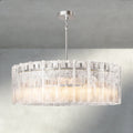 Lattice Clear Glass Round Chandelier 37