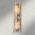 Lattice Clear Glass Sconce 15