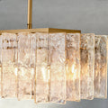 Lattice Smoke Glass Linear Chandelier 49