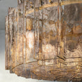 Lattice Smoke Glass Round Chandelier 37
