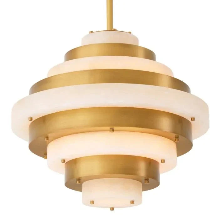 Lazzari Alabaster Chandelier 24" D - Dia24 x H21 in Jecanoli