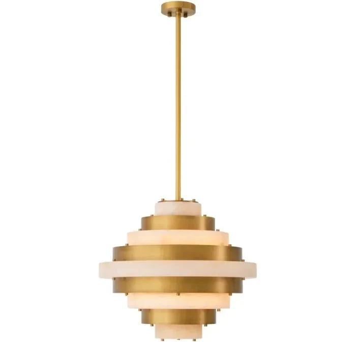 Lazzari Alabaster Chandelier 24" D - Dia24 x H21 in Jecanoli
