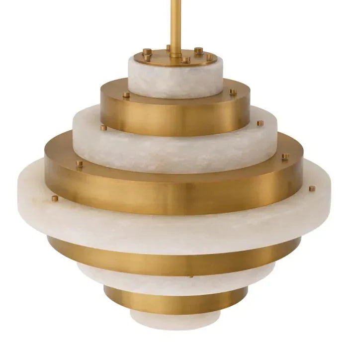 Lazzari Alabaster Chandelier 24" D - Dia24 x H21 in Jecanoli