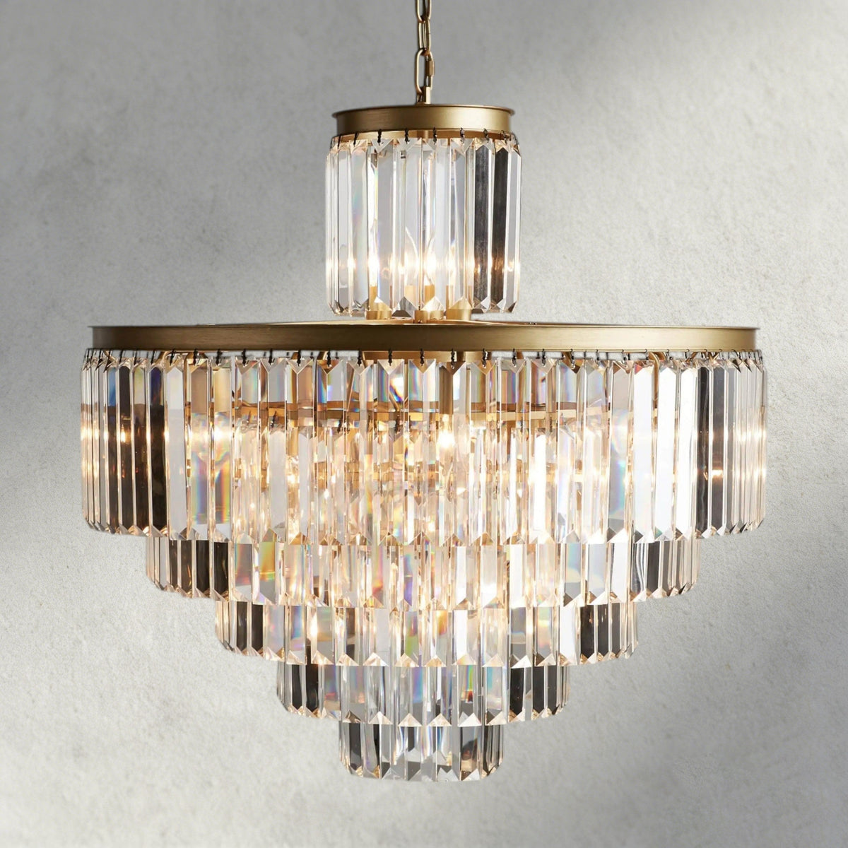 32" / Brass Leyland Chandelier 15", 20", 32"
