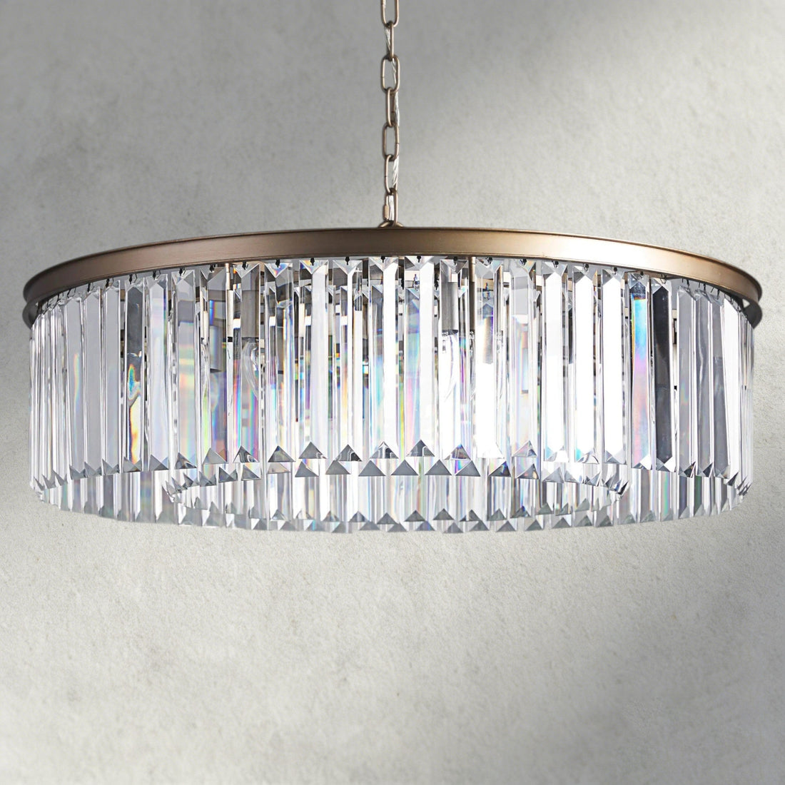 Brass Leyland Round Chandelier