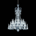 Light Luxury Classic Long Version Tiered Candle Light Crystal Chandelier for High-ceiling Rooms/Living Room - 36 Lights/D51.18