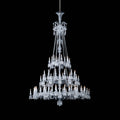 Light Luxury Classic Long Version Tiered Candle Light Crystal Chandelier for High-ceiling Rooms/Living Room - 84 Lights/D79.92