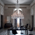 Light Luxury Classic Long Version Tiered Candle Light Crystal Chandelier for High-ceiling Rooms/Living Room - 48 Lights/D55.12