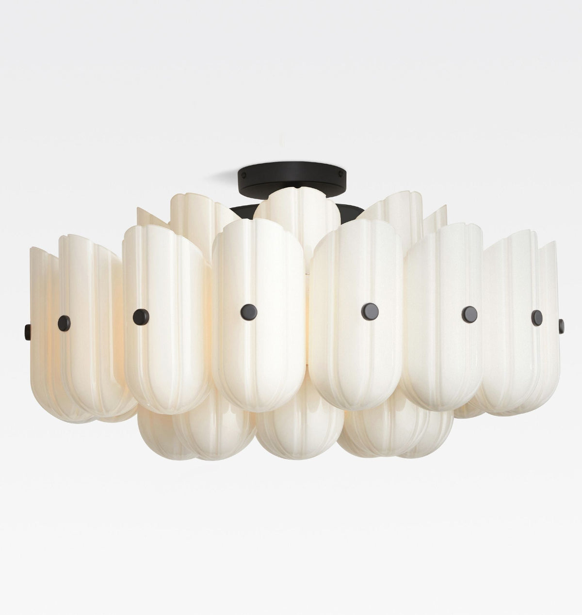 Lorna LED Double Tier Flush Mount 25"-Chandelier-Jecanoli