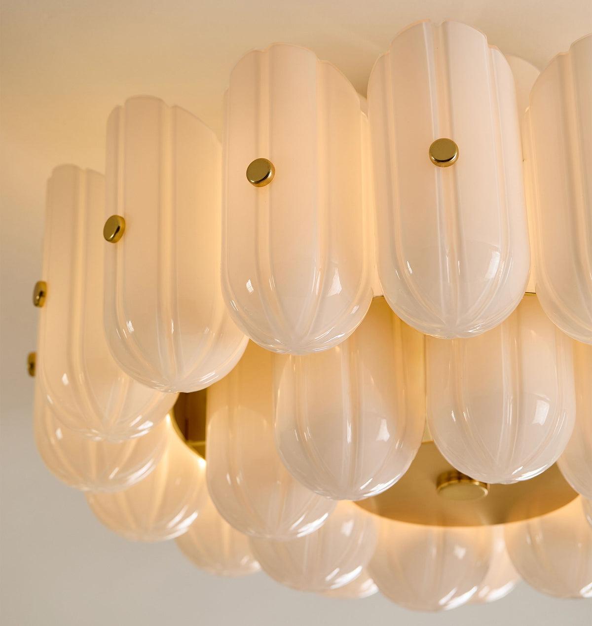 Lorna LED Double Tier Flush Mount 25"-Chandelier-Jecanoli