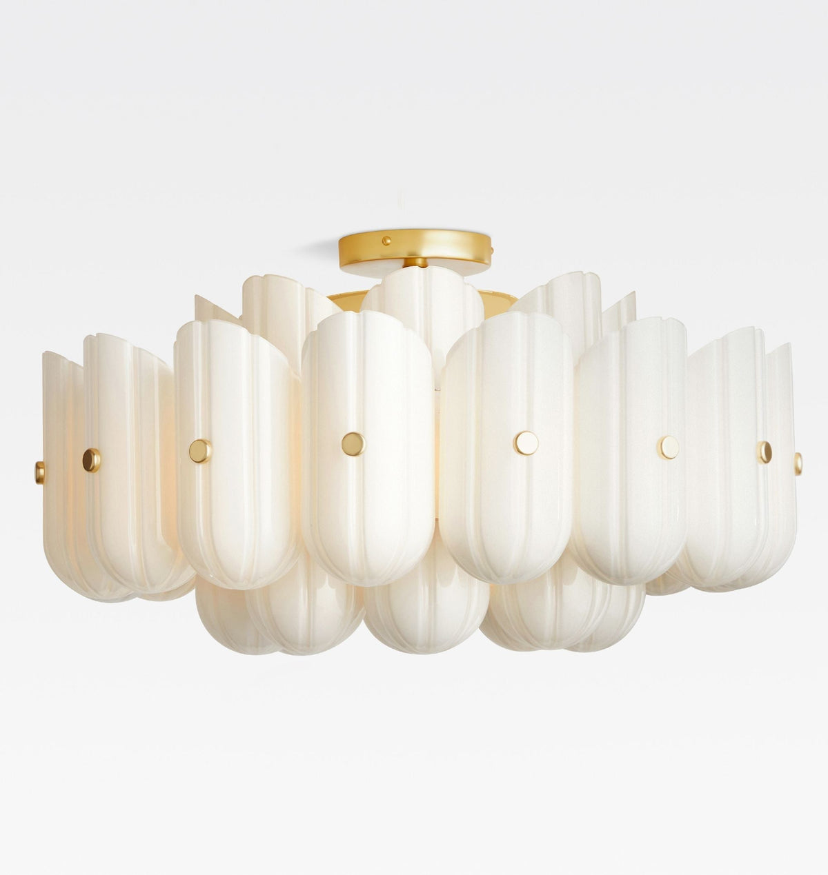 Lorna LED Double Tier Flush Mount 25"-Chandelier-Jecanoli