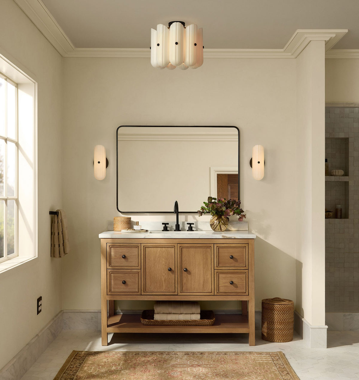 Lorna LED Flush Mount 16"-Chandelier-Jecanoli