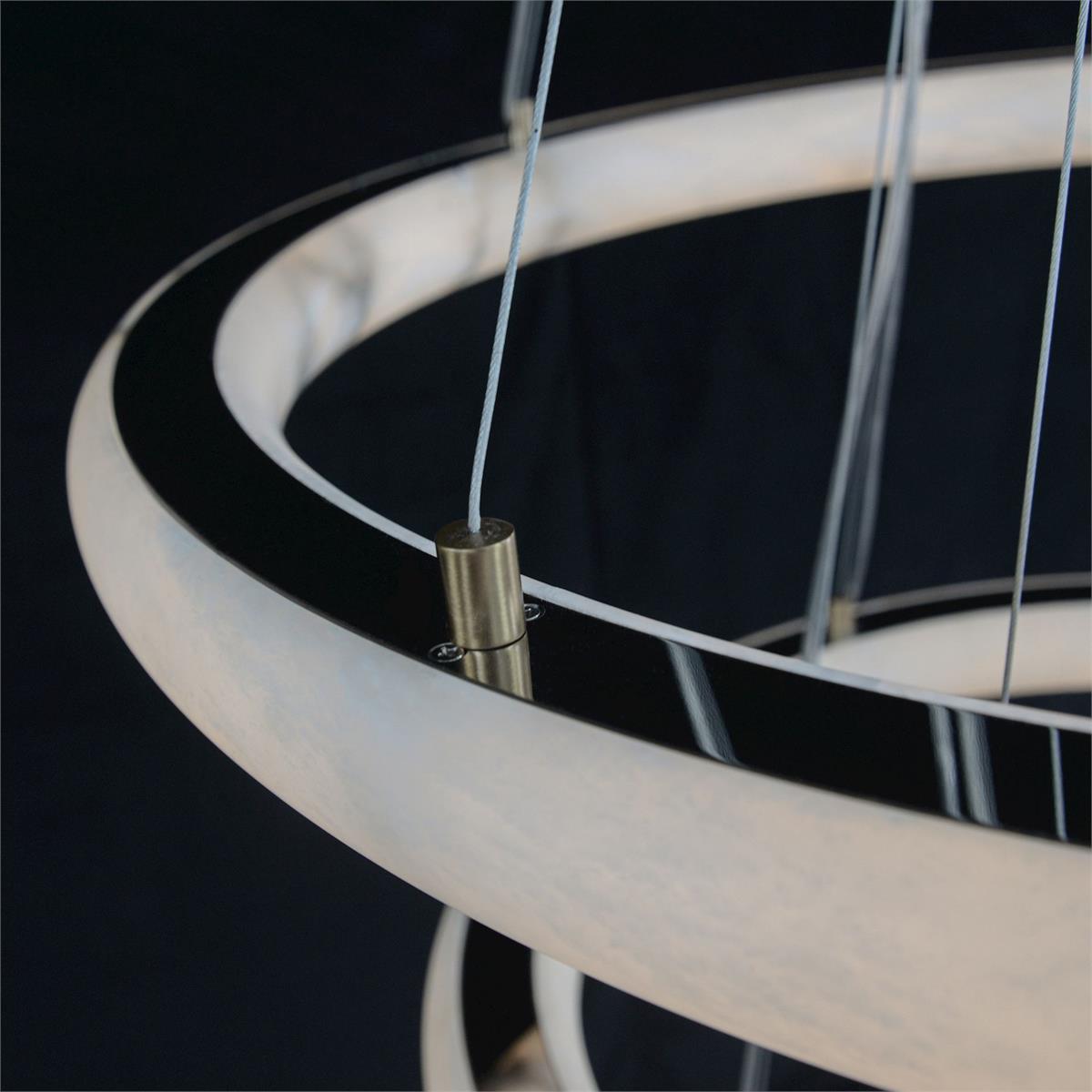 Luca Three-Tier Alabaster Pendant Chandelier - Jecanoli