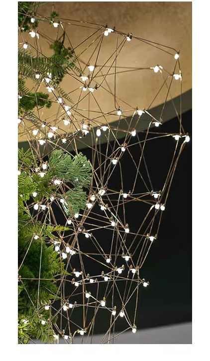 Lucia Tree Branch Chandelier for Foyer - Deep Golden BrownJecanoli