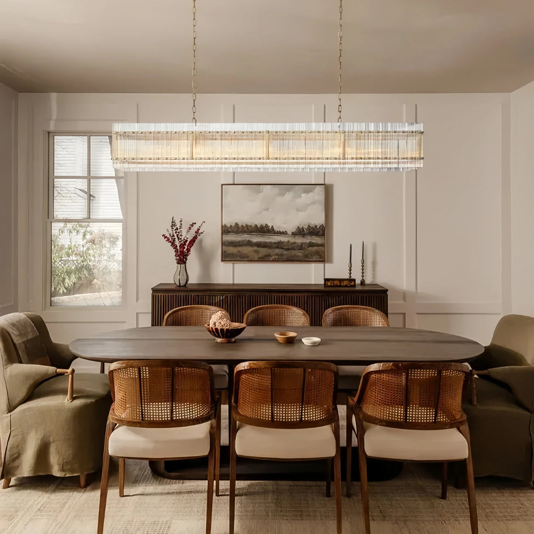San Marco Rectangular Chandelier 54", 72"-chandelier-Jecanoli