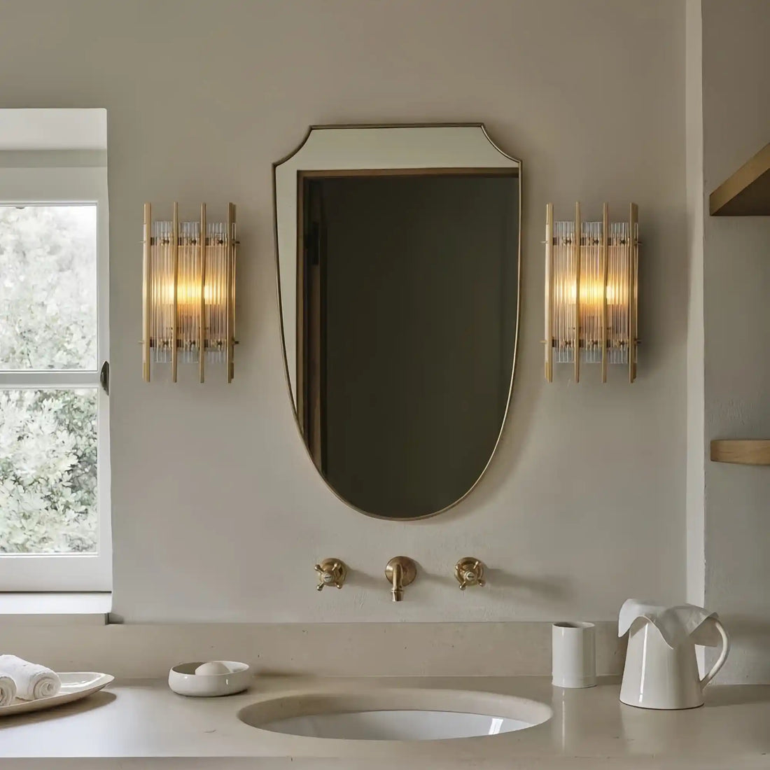 San Marco Grand Rectangular Sconce-wall sconce-Jecanoli