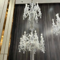 Luxury Dual-Tier Palace Crystal Chandelier - 24 Lights/D32.28