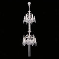 Luxury Dual-Tier Palace Crystal Chandelier - 24 Lights/D32.28