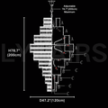 Luxury Extra Large Plaza Multi-Tier Crystal Chandelier For Hotel Hall / 2 Story Foyer / High Ceiling Living Room-Chandeliers-Manolights-Manolights
