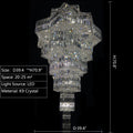 Luxury Extra Large Plaza Multi-Tier Crystal Chandelier For Hotel Hall / 2 Story Foyer / High Ceiling Living Room-Chandeliers-Manolights-D39.4