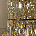 Luxury Majesty Grand Crown Top Cascading Long Tiered Crystal Chandelier - D23.62