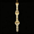 Luxury Majesty Grand Crown Top Cascading Long Tiered Crystal Chandelier - D19.7
