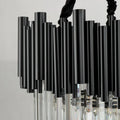 Luxury Modern Living Room Black Crystal Light Fixture - W17.7‘’×H15''Jecanoli