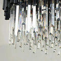 Luxury Modern Living Room Black Crystal Light Fixture - W17.7‘’×H15''Jecanoli