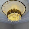 Astra Gold/Chrome Crystal Chandelier for Living Room & Dining Room-Crystal Chandelier-Jecanoli