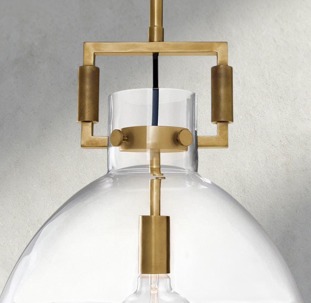 Machinist Glass Cloche Pendant 10", 14", 18"-pendant light-Jecanoli
