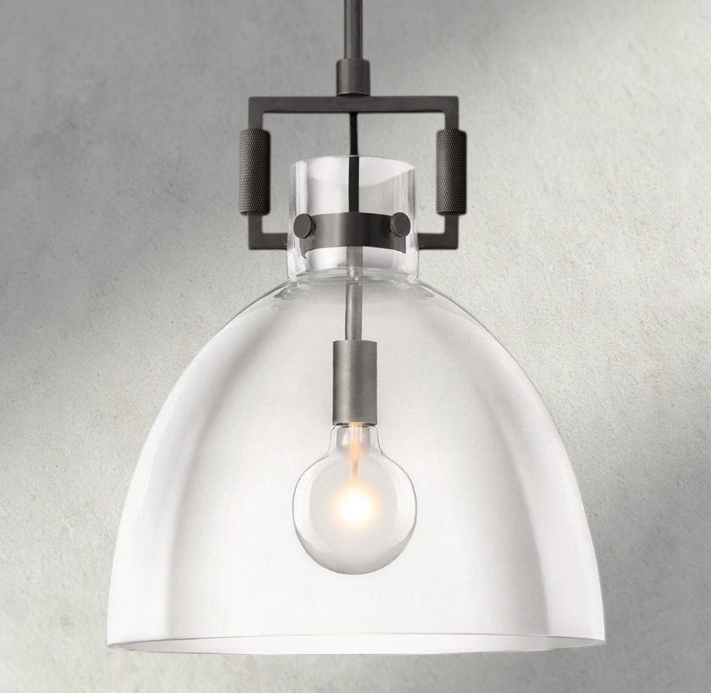 Machinist Glass Cloche Pendant 10", 14", 18"-pendant light-Jecanoli